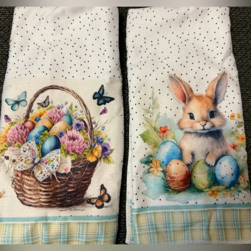 Floral Easter Patchwork Table/ Kitchen 10 Piece Set - Pastel Greens & Pinks